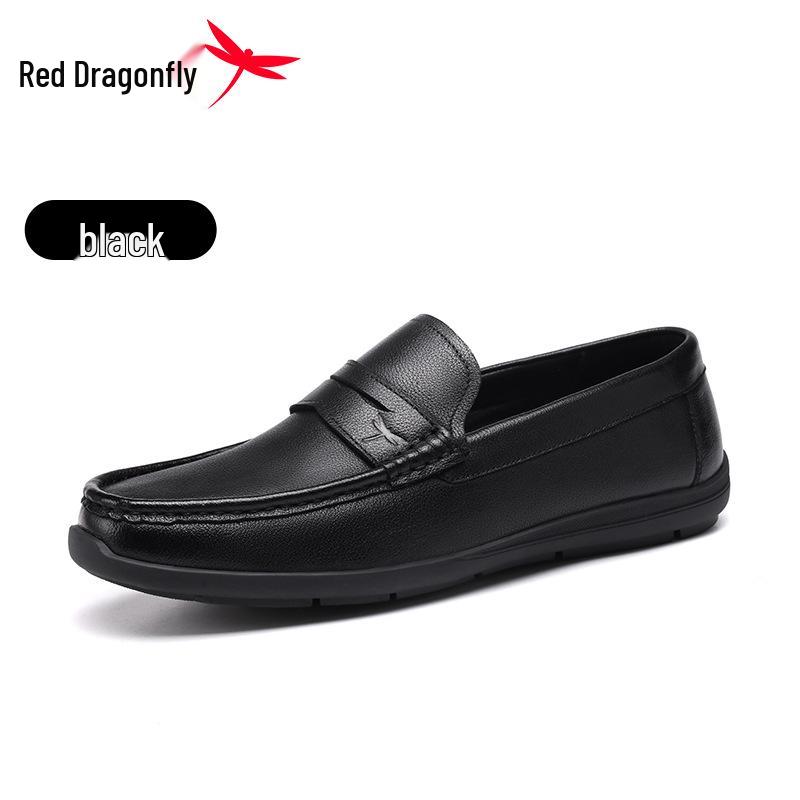 Red Dragonfly Men s Genuine Sheepskin Slip-On Casual Leather Driving Shoes 43