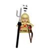 1pcs Ancient Chinese Hero Yue Fei General Military Armor Soldier Action Figures Building Block Sword Helmet DIY Brick Toy Gift