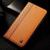 Etui z klapką do OPPO Reno 15 15F Reno15 Pro Max 5G Prawdziwa skóra Magnetyczne Etui Wzór kratki ze skóry bydlęcej Portfel z kieszonkami na karty Etui