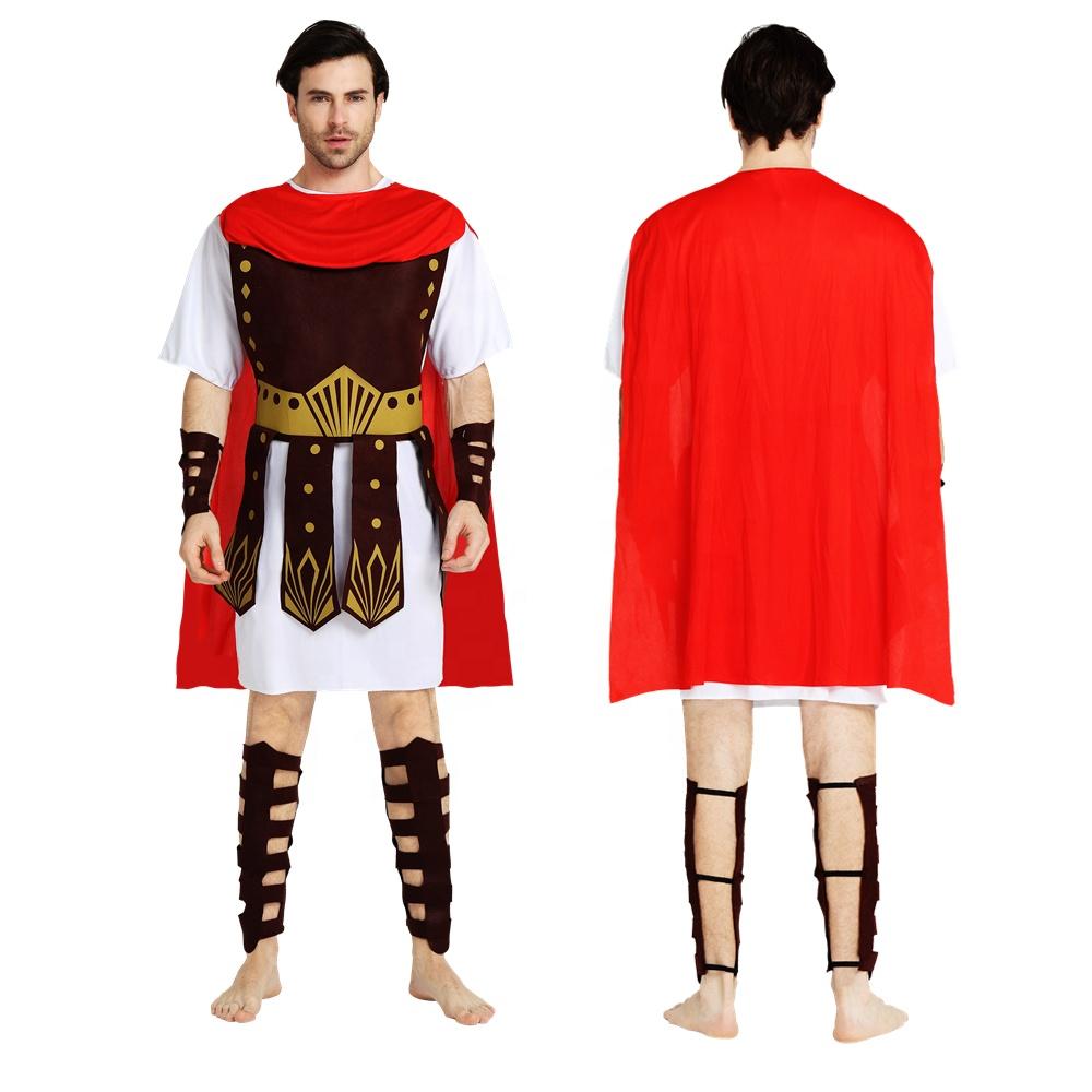 Carnival Party Masquerade Adult Cosplay Caesars Crusader Spartan Warrior Men Halloween Ancient Roman Warrior