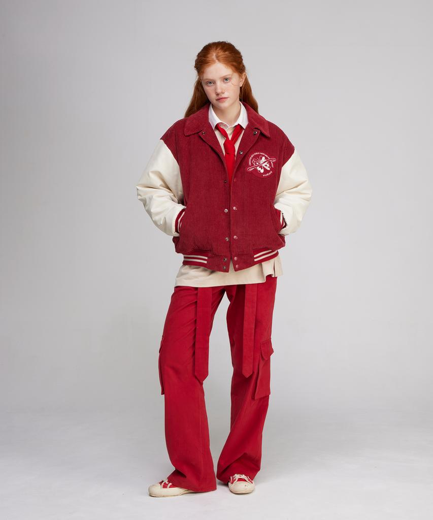KICHELEEHE Wide Cargo Pants_Wine
