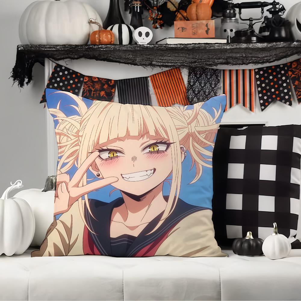 M-My H-Hero A-Academia H-Himiko T-Tog  Pillow Case Office Cushions Suitable For Sofa Car Bedroom Decorative Cushion Cover
