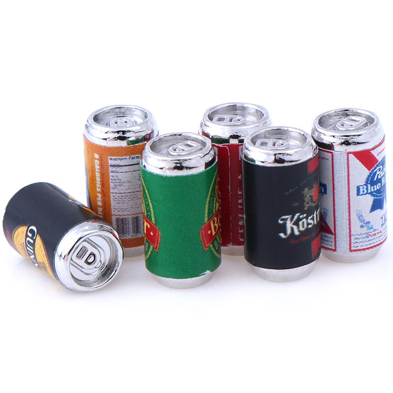 Creative Diy Accessories Doll House Food Play Mini Beer Can Bar Beach Scene Model