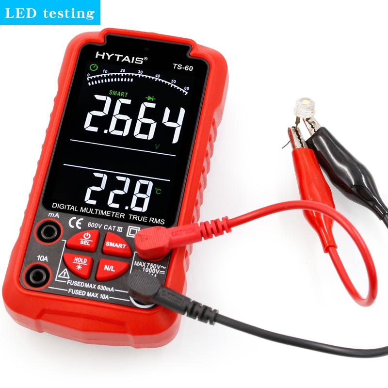 Fully Automatic Mini Multimeter with Auto Recognition of AC/DC Voltage, Resistance, Capacitance, Diodes, and Continuity Beep