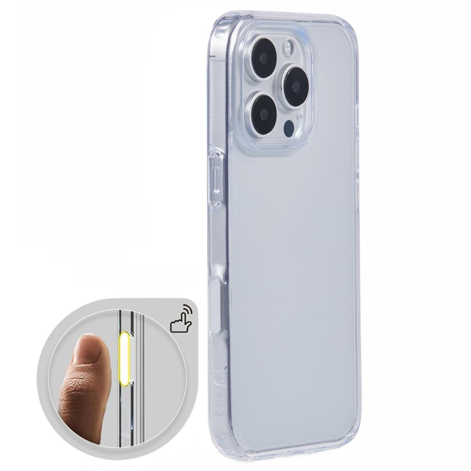

X-LEVEL For iPhone 16 Pro Phone Case TPU+PC Clear Back Cover with Camera Control Button A