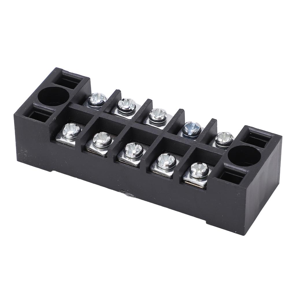 TB‑1505L Terminal Block 5 Positions 600V 15A Dual Row Screw Terminals Strip for Distribution Boxes D