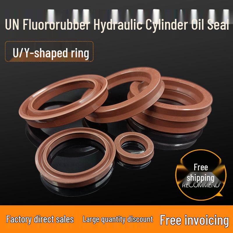 High-Temp Resistant FKM Hydraulic Cylinder Seal Ring UN/USH 36x46/48/51x6/7/10/8 FKM UN 36*46*6