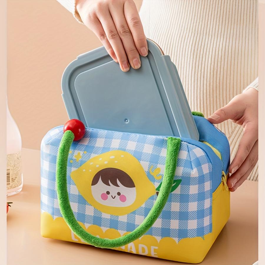 Fun Fruit Lunch Bag Thickened Large Capacity Rice Box Bag Portable Thermal Preservation Lunch Pack Cute Handheld Ice Pack