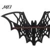 Curio Display Shelf Halloween Bat Corner Shelf, Decorative Wooden Wall Mount Home Decorations Spiderweb Design Gothic Floating Rack for Home, Bedroom,
