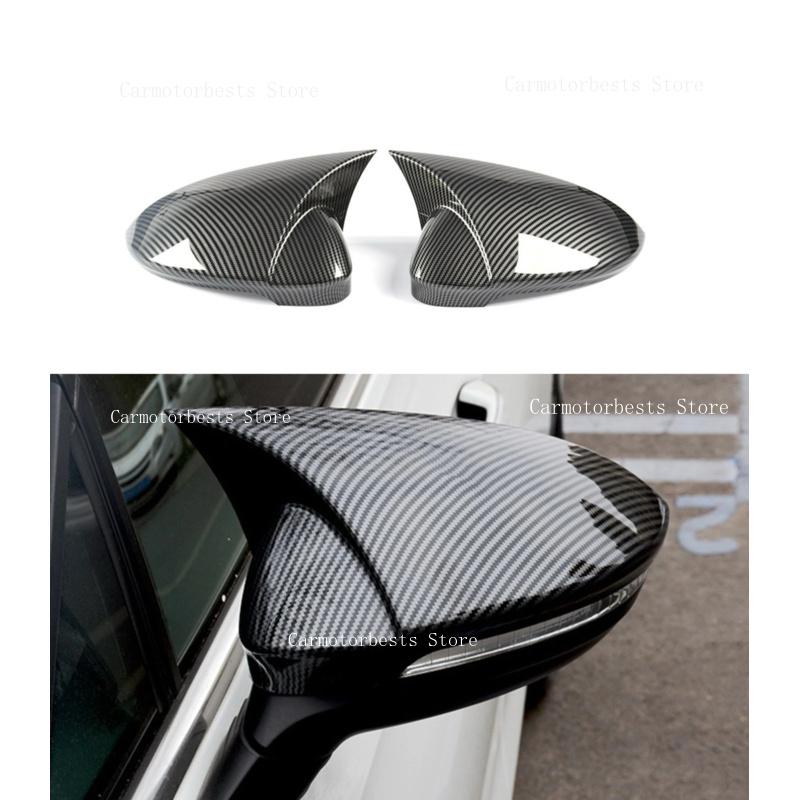 Car Rearview Side Mirror Cover Fit For Volkswagen ID.3 ID3 Mk8 2020-2024 Wing Cap Rear View Case Trim Carbon Fiber