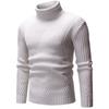 Men S Casual Solid Color Turtleneck Slim Fit Pullover Knit Sweater