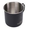 304 Stainless Steel Camping Mug Outdoors Cup with Foldable Handle 400ml for Backpacking Hiking Picnic Fishing