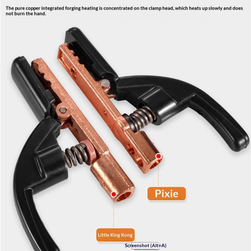 1Pcs Copper Heavy Jaw Holding Plier With Soft Handle 300 Amp Welding Electrode Holder For Arc Mma Welder