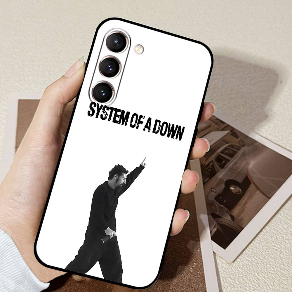 

System Of A Down Rock Band Phone Case Black Ultra-thin Shockproof Case For Samsung S24/S25/S22/S30/Note20/Lite/Ultra/5G/Plus/FE S25