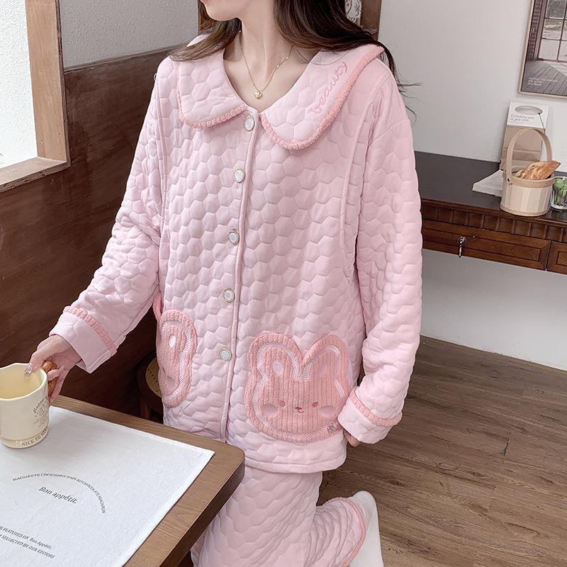 Air Cotton Maternity Pajama Set: Spring & Autumn Nursing and Postpartum Wear for Women