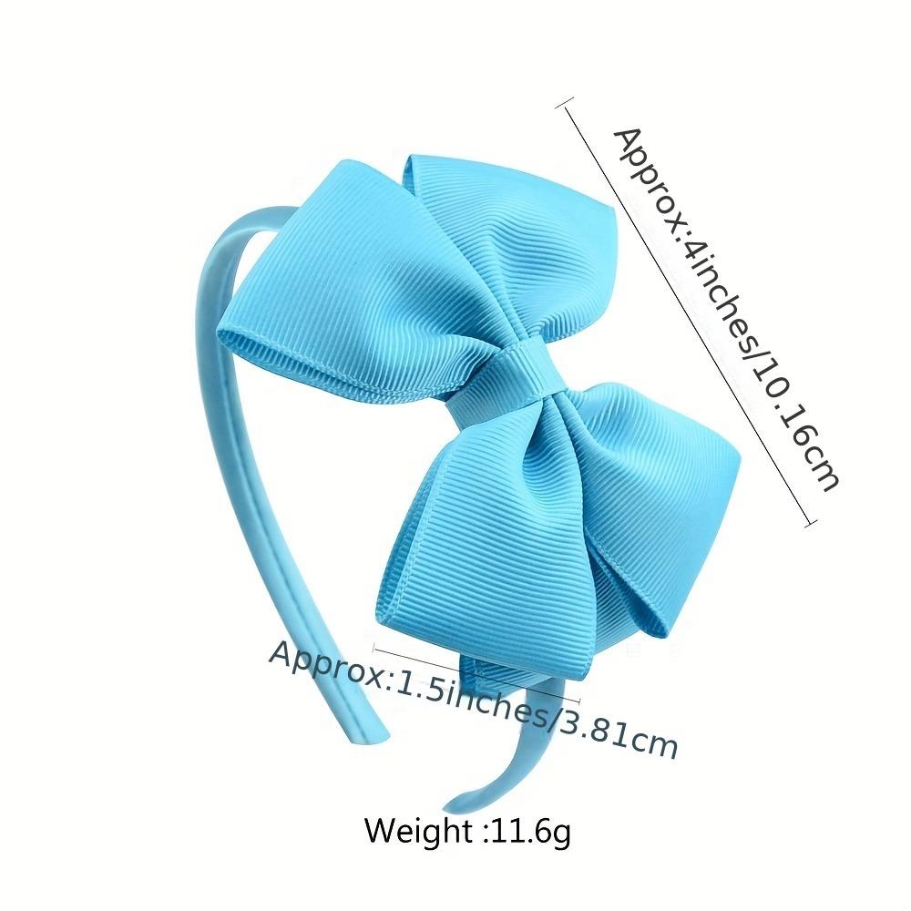 1pc Children's Multi-color Satin Bow Headband Set with Smooth Texture Available In Multiple Colors Full Bow Styling For Comfort