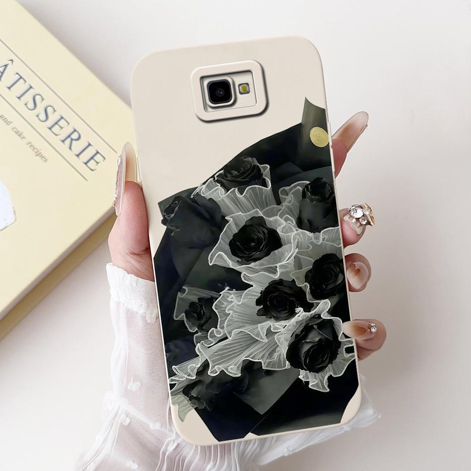 For Samsung Galaxy J4 Core J4+ Beautiful Bow Rose Painting Phone Case For Samsung J4 Plus J4Core Soft Silicone Cases