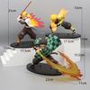 14-22cm Demon Slayer Anime Figure Tanjirou Agatsuma Zenitsu Kyoujurou Model Action Toy Kids Gift PVC collection for Poseable Articulated Scale 2