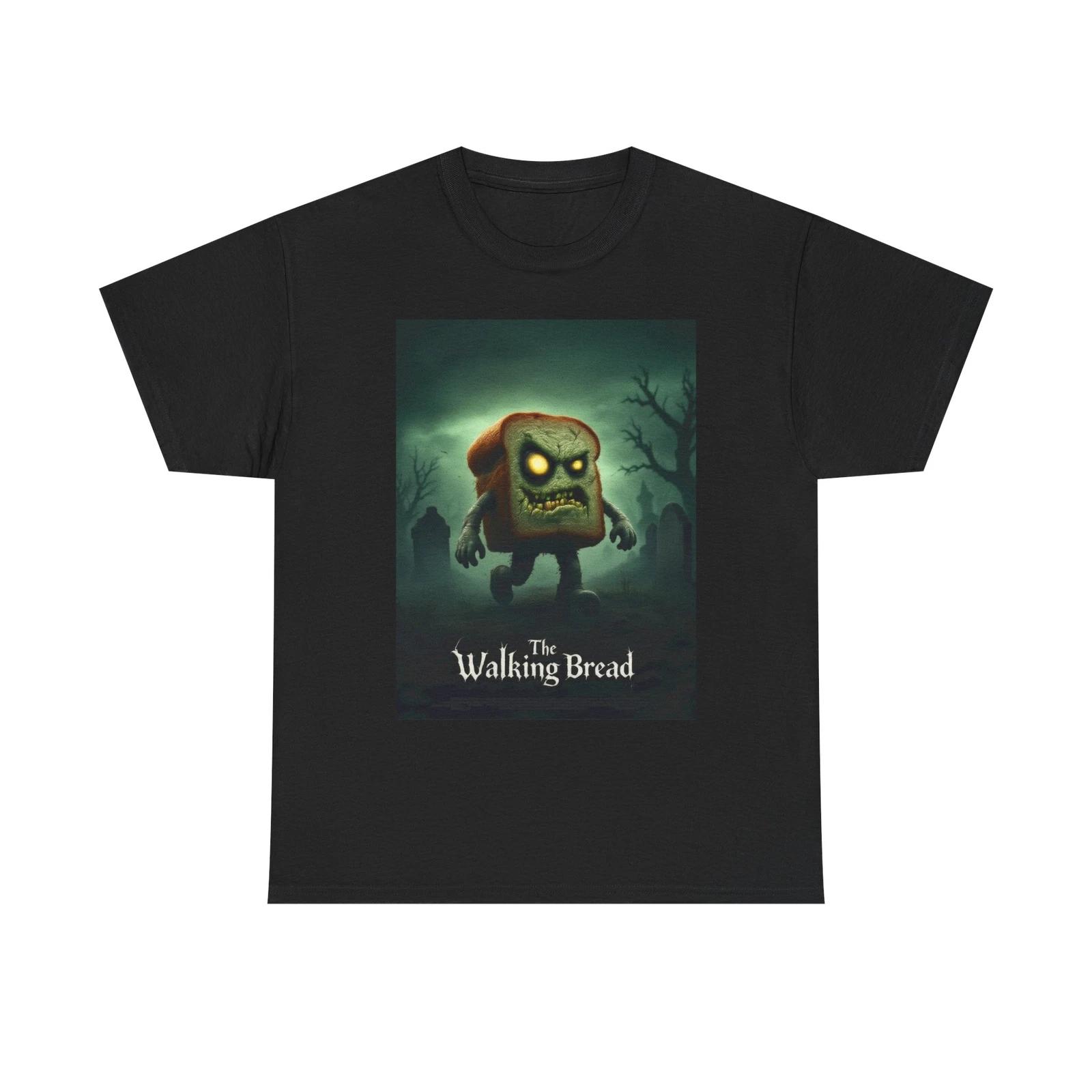 The Walking Bread T-Shirt Zombie Bread Parody of The Walking Dead Food & Horror L