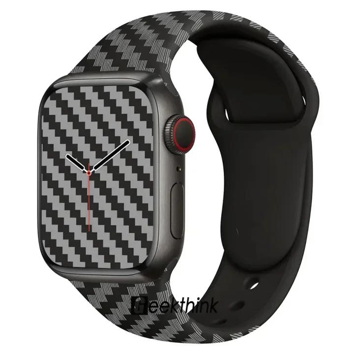 Silicone Sport Band For Apple Watch Strap49mm 44mm 45mm 40mm 41mm 42mm 38mm Bracelet Iwatch Series9 8 7 6 5 4 3SE Ultra 2 Correa