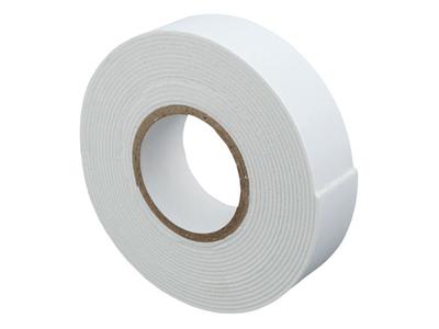 Doppelseitiges Schaumstoffklebeband 1 mm x 19 mm x 3 m, weiß, 1 Stk.