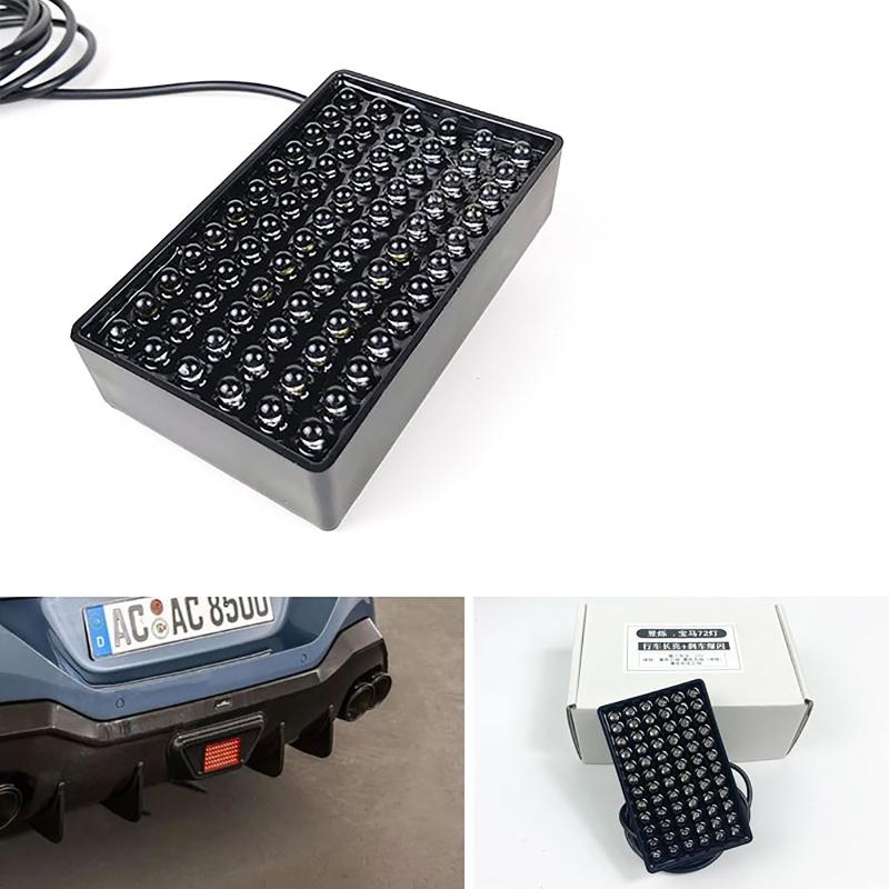 12V 72 LED F1 Style Car Rear Spoiler LED Brake Light Rear Lip Lamp For BMW For Benz For VW Universal Car