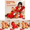 Year Of The Horse Plush Toy With Pp Cotton Filling For Lunar New Year Gift