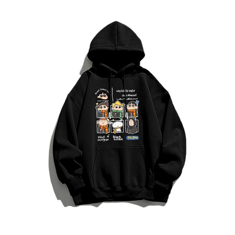 

Casual personalized hoodie women s hooded top Crayon Shin chan style hoodie girls cute hoodie loose sweater women’s clothes 3XL