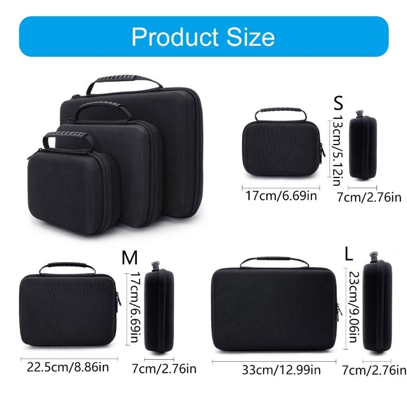 EVA Hard Case Storage Bag Organizers With Customizable Sponge Dividers For DSLR Drones And Digital Accessories