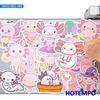 Axolotl Stickers Set Ambystoma Mexicanum Cute Cartoon Pink Animals For Laptop Phone Scrapbook Funny Sticker Pack 203050Pcs
