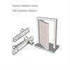 Premium Hidden Pivot Hinge Durable and Smooth 360 Degree Rotation for Easy Movement of Wooden Doors