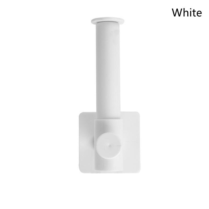 

Выдвижной держатель для настенных наклеек, самоклеящийся держатель для туалетной бумаги на кухне, пластиковая вешалка для бумажных полотенец в ванной, вешалка для одежды слоновая кость