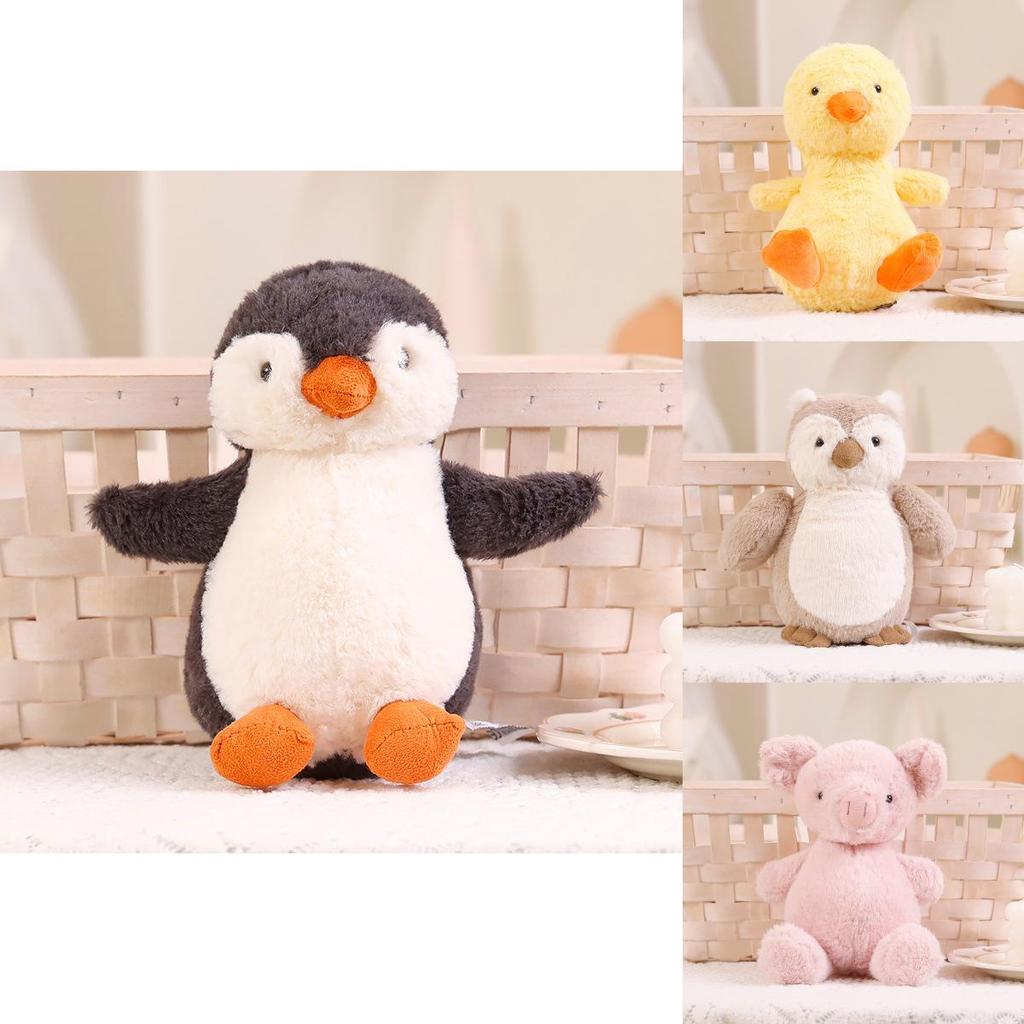 Soft Short Flannel Penguin Plush For Kids Birthday Gift And Collectible Toy
