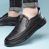Fashion2024 Spring Autumn Genuine Leather Loafers Shoes Male Fashion Casual Business Casual Breathable Driving Men's Shoes