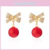 Elegant Butterfly Bow Earrings With Gold Plating For Gift Giving And Daily Use
