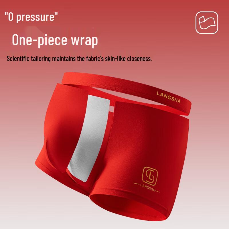 LangSha Men's Anti-Bacterial Breathable Loose Fit Boxer Briefs