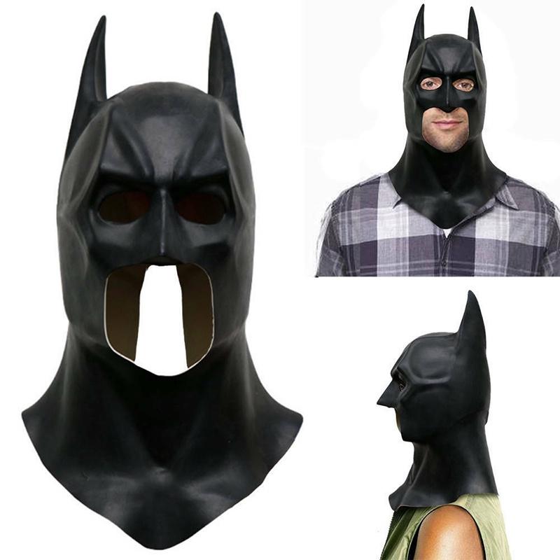 Ultimate Batman Full Mask With Cowl For Adult Cosplay The Dark Knight Rises Halloween Prop