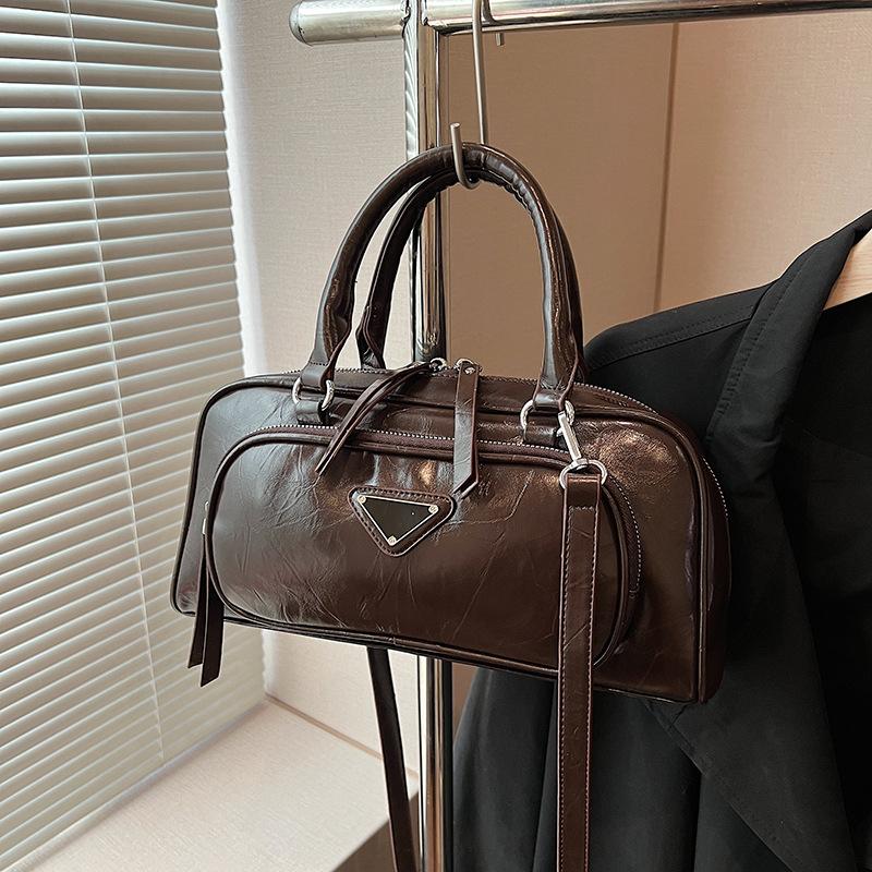 New High-end Portable Bowling Bag Women's Fashion Commuter Tote Bag Women's Trend Travel Shoulder Bag