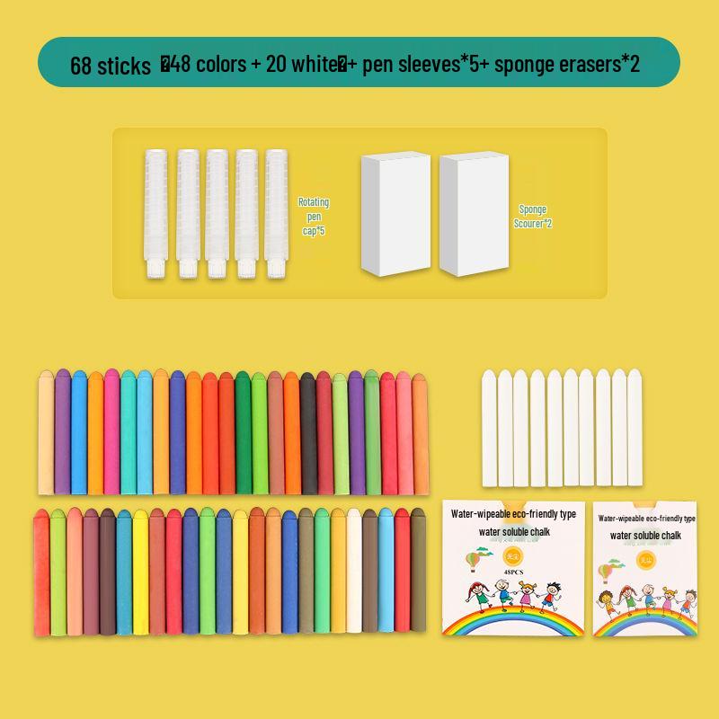 Dust-Free Colorful Chalk for Children's Blackboard