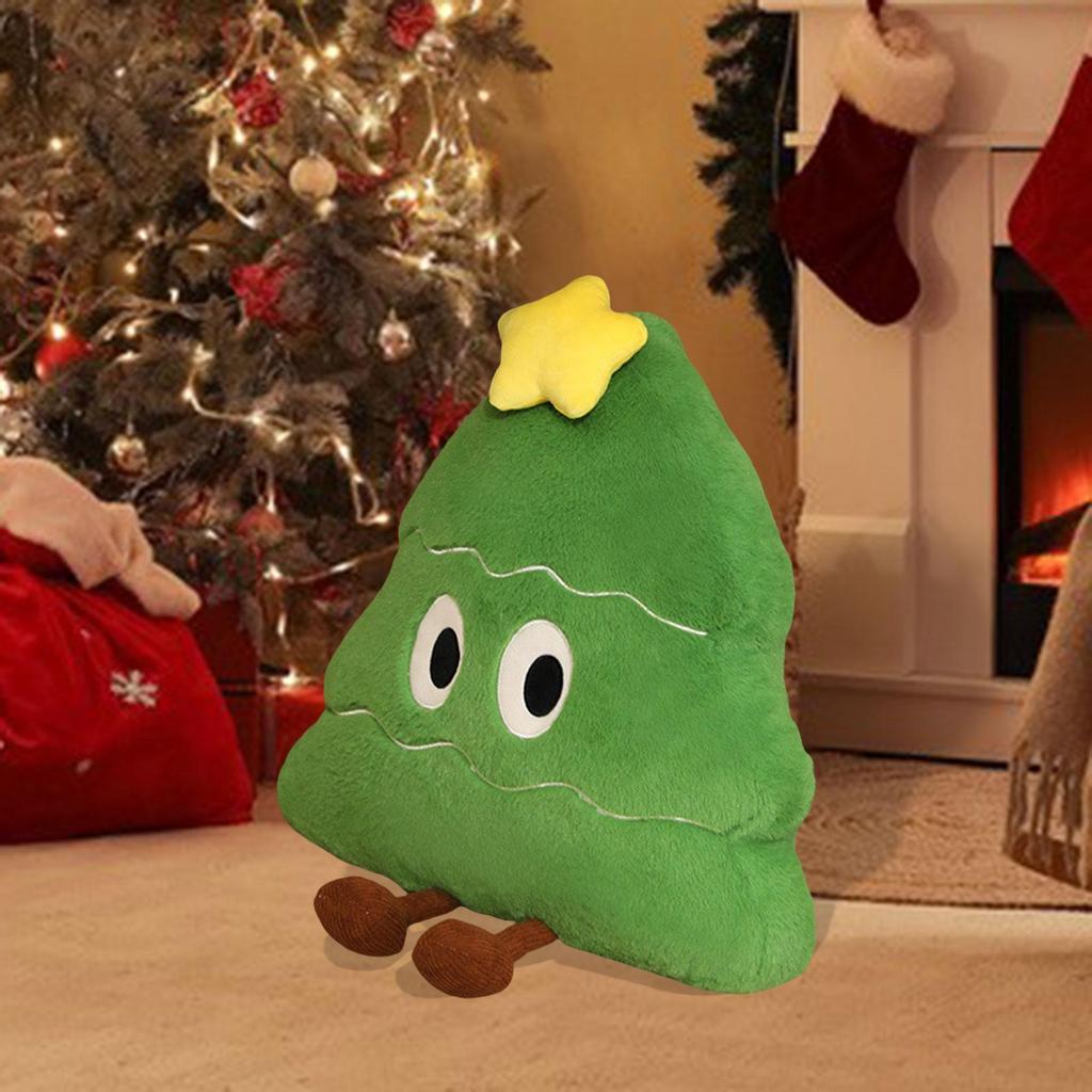 Christmas Throw Pillow,Xmas Doll Soft Home Decor Cartoon Stocking Stuffers