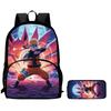 2Pcs Set NARUTO Anime Backpack With Front Pocket & Pencil Bag, School & Daily Use, Lightweight & Durable For Boys Girls Age 6-10