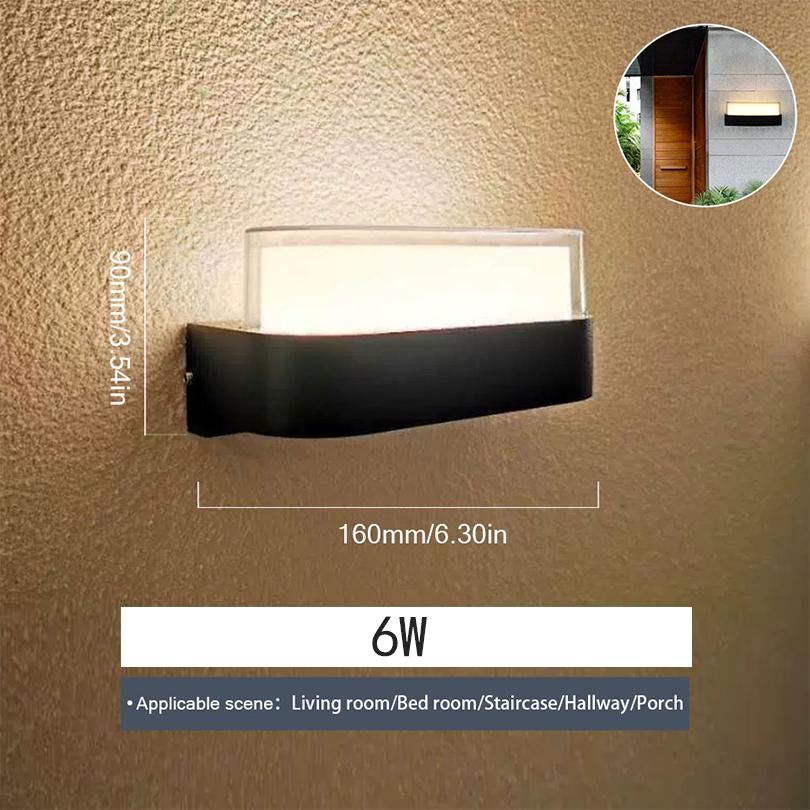 LED Wall Lamp Waterproof IP66 Motion Sensor Wall Light Indoor Outdoor Light Porch Lights Balcony Garden Lights Outdoor Wall Lamp