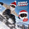 Warm Christmas Face Masque 3D Knitted Ski Masque, Funny Santa Claus Elf Gingerbread Balaclava, Unique Gift for Skiers Winter Full Cold