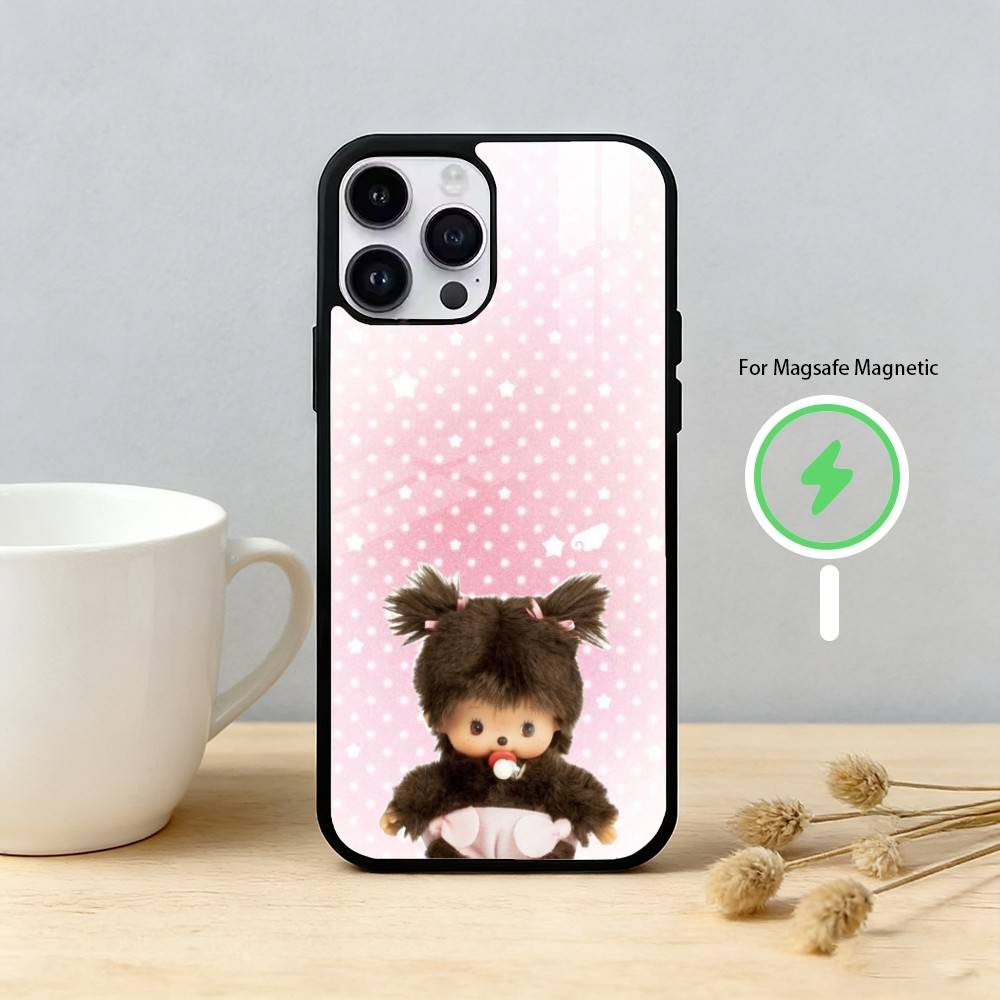 cute monchhichis Phone Case For iPhone 17,16,15,14,13,12,Plus,Pro,Max For Magnetic Wireless Charge iPhone17Pro