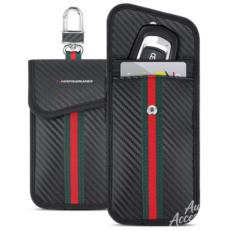 BBKG7 Car Key Case Signal Blocking Protector Pouch Accessory For BMW X1 X2 X3 X5 X6 E46 E39 M1 M2 M3 M6 M135i M140i M240i F21 F25 F34