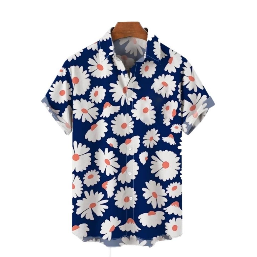 Hawaiian Shirt: Printed Short Sleeved Quick Drying Beach Casual Party Holiday Shirt 3d