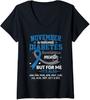 November Is Diabetes Awareness Month Ribbon Ladies' V-Neck Tshirt Unisex T-Shirt