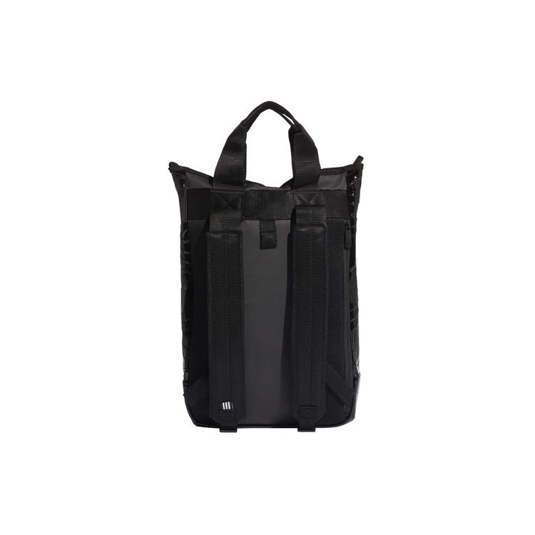 Adidas Originals 3D Logo Solid Color Backpack Unisex Backpack Black FL9675