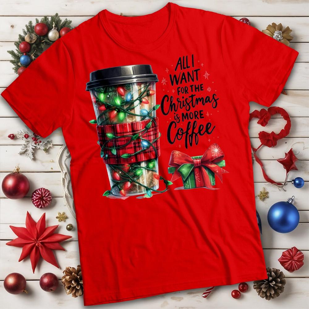 Unisexs and Unisexs Christmas Lights Coffee TShirt Tee for Adults MC