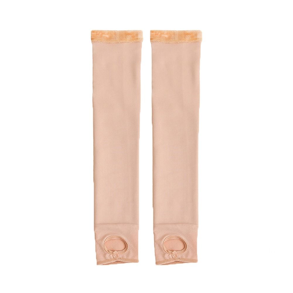 

Плюшевые Утепленные Нескользящие Зимние Гольфы Выше Колена JK Чулки Снежные Носки Женские Длинные Гольфы nude-hollow